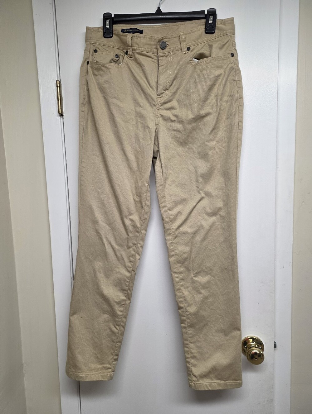 Brooks Brothers Khaki Straight-Leg Pants